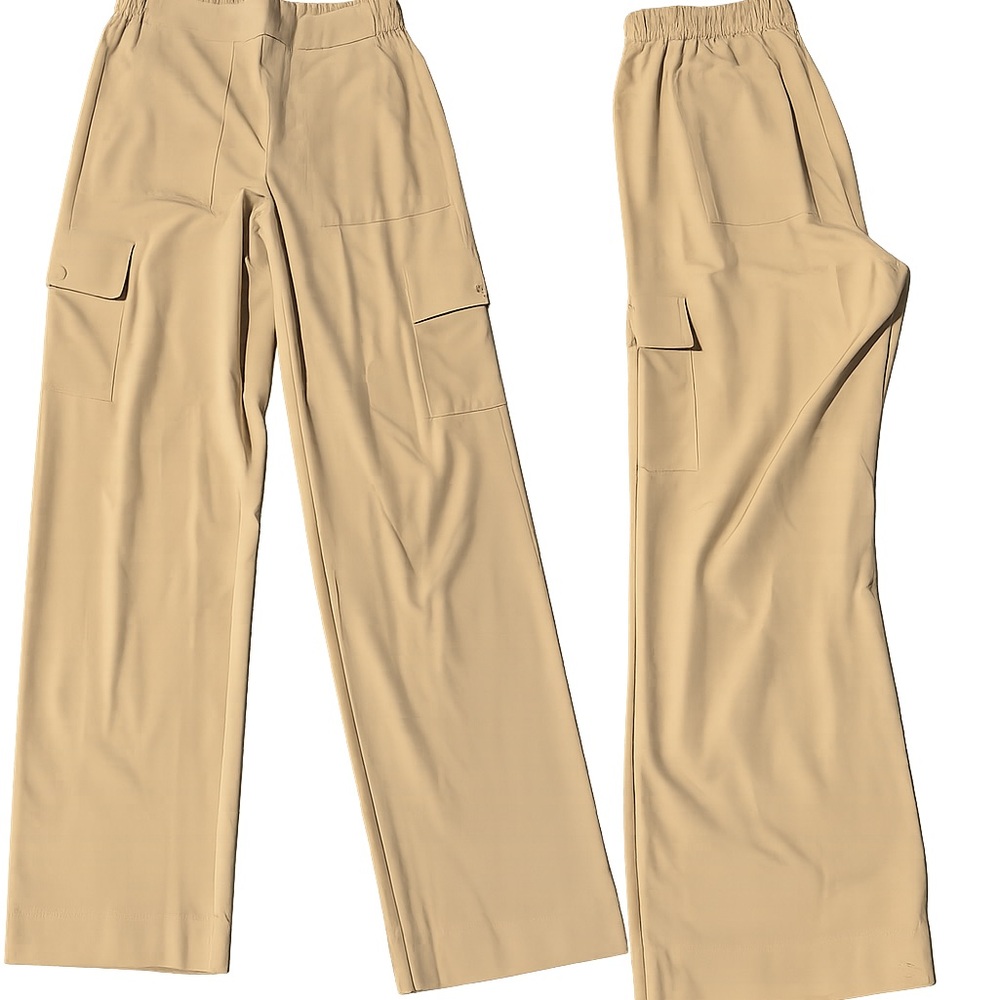 Lou & Grey Beige Wide Leg Pants